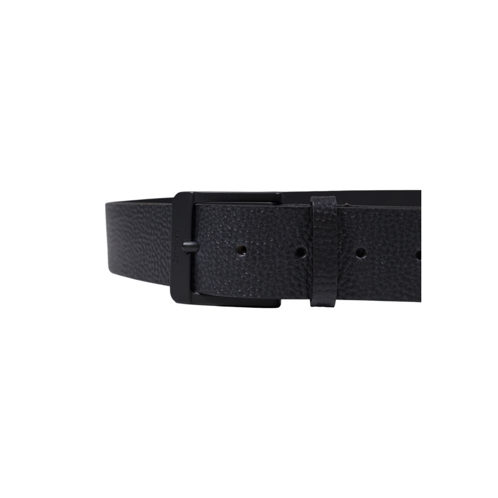 Calvin Klein Black Leather Regular Belt