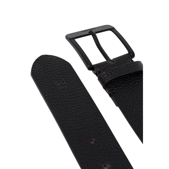 Calvin Klein Black Leather Regular Belt