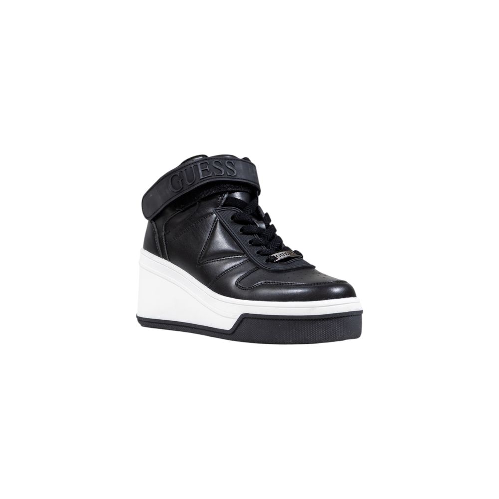 Guess Black Polyethylene Platform Sneakers