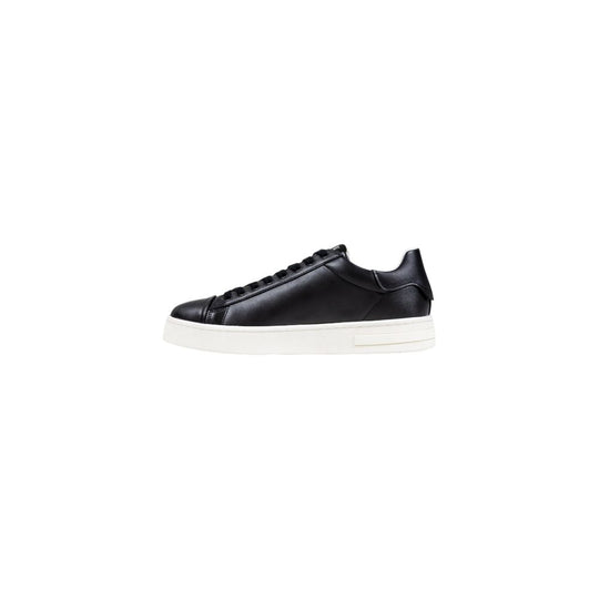 Armani Exchange Black Polyester Low Top Sneakers