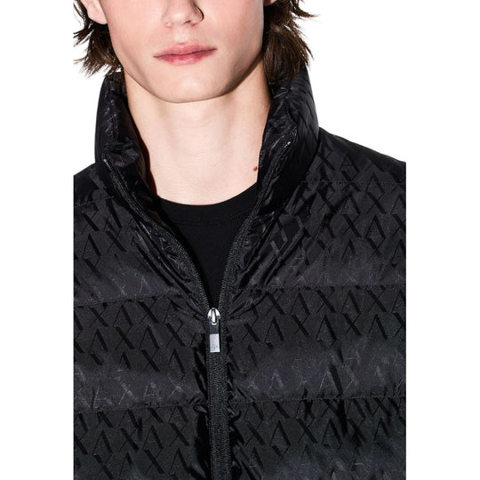 Armani Exchange Black Polyamide Coat