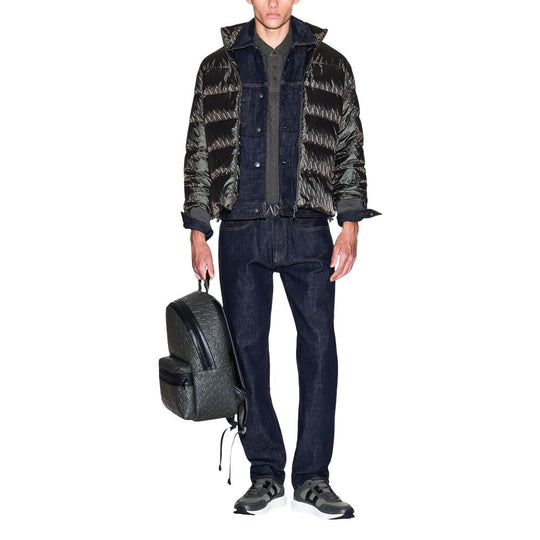 Armani Exchange Green Polyamide Coat