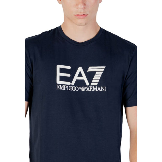 EA7 Emporio Armani Blue Cotton Sportswear