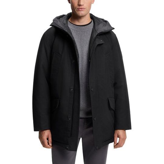 Hugo Boss Black Polyester Full-Length Jacket