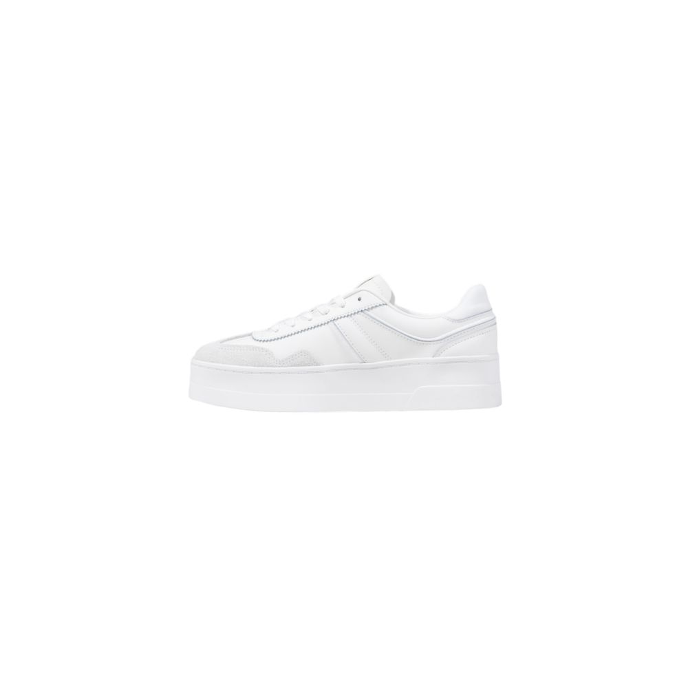 Tommy Hilfiger Jeans White Artificial Leather Platform Sneakers