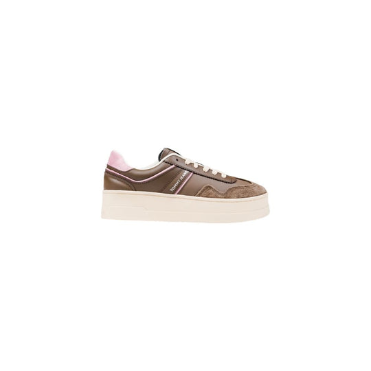 Tommy Hilfiger Jeans Brown Artificial Leather Sneakers