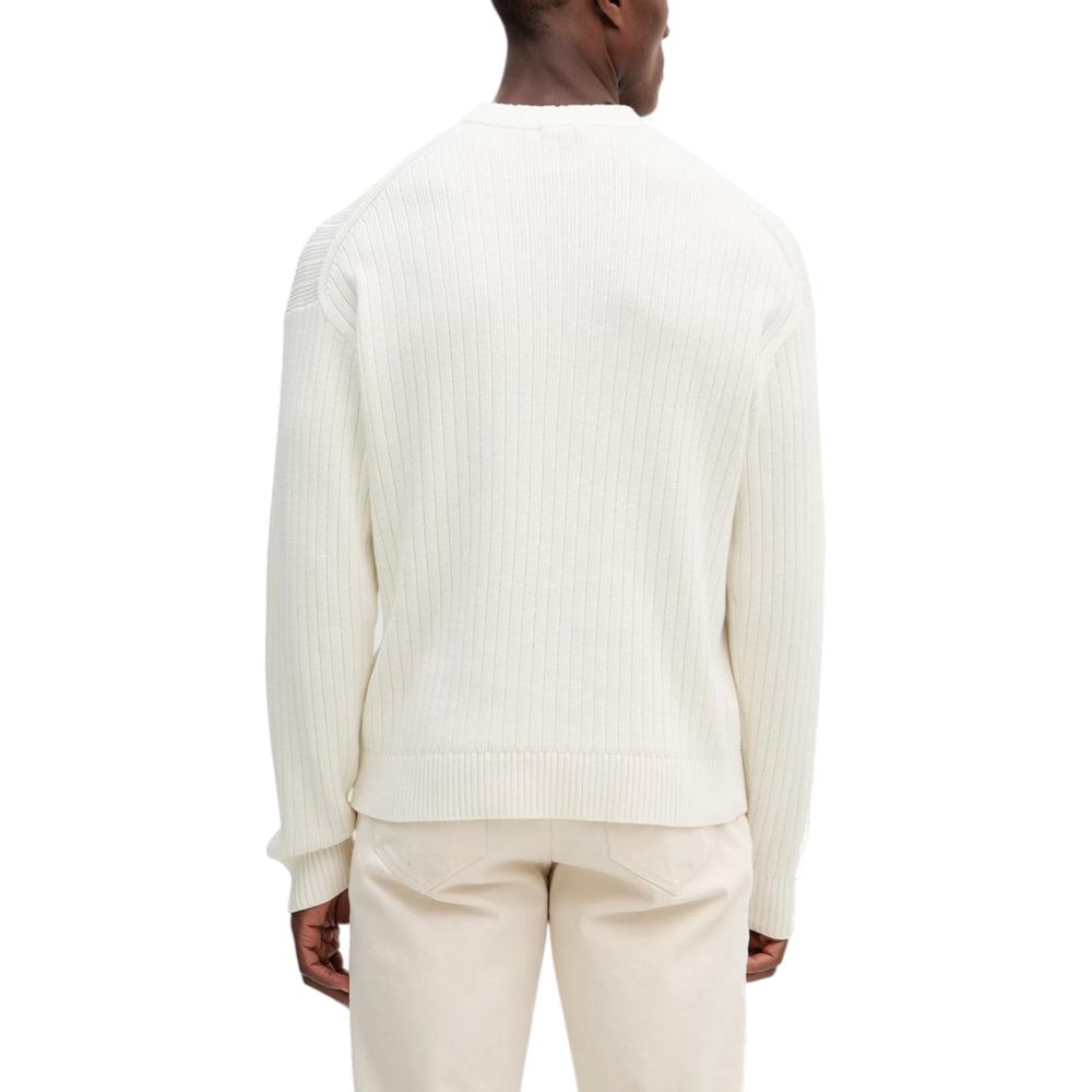 Calvin Klein Jeans Cream Cotton Sweatshirt