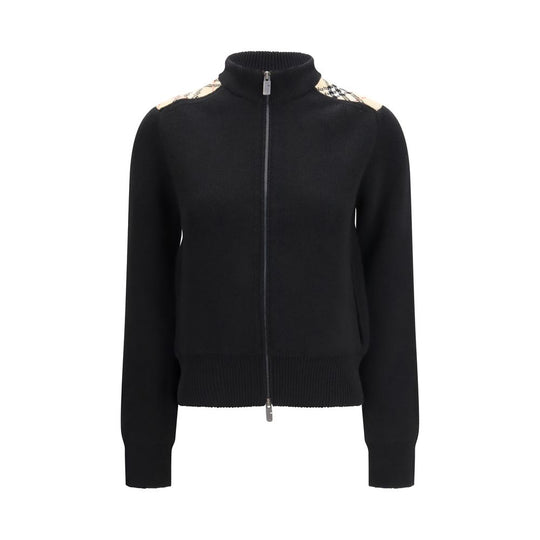 Burberry Black Wool Cardigan