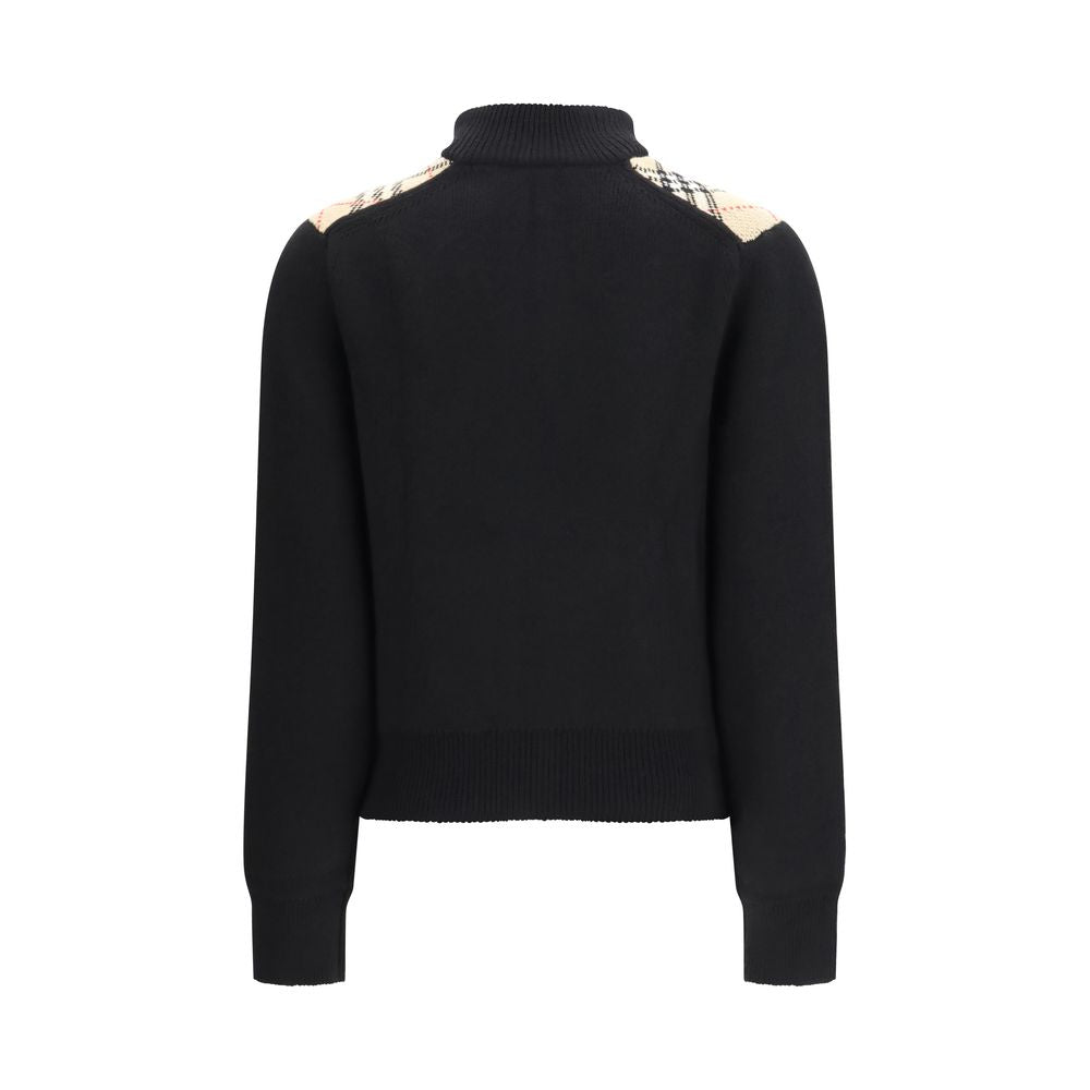 Burberry Black Wool Cardigan