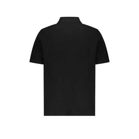 Balmain Black Cotton Polo Shirt