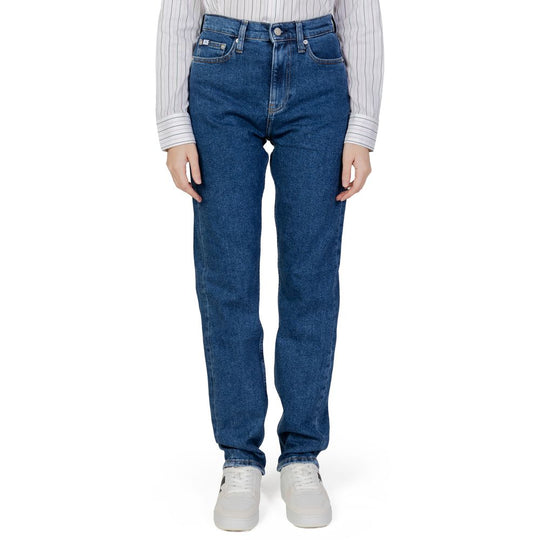 Calvin Klein Jeans Blue Cotton Skinny Jeans