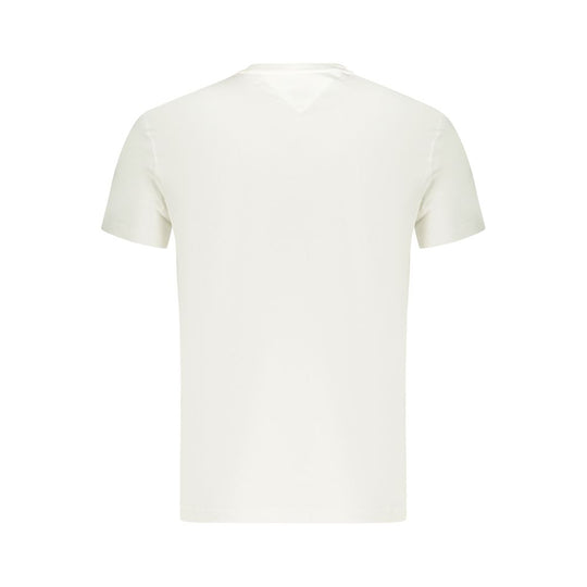 Tommy Hilfiger White Cotton Men T-Shirt