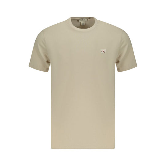 Calvin Klein Beige Cotton Men T-Shirt