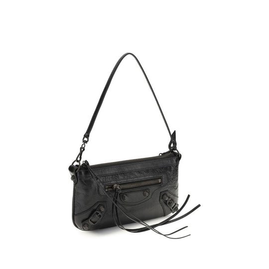 Balenciaga Black Lamb Ovis Aries Aries Shoulder Bag