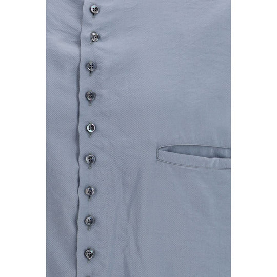 Giorgio Armani Gray Silk Shirt