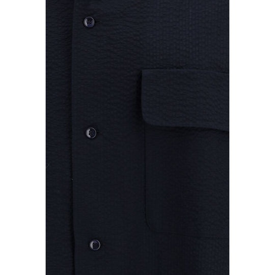 Giorgio Armani Blue Cotton Shirt