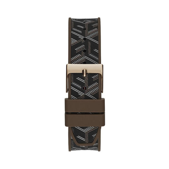 Guess Brown Synthetic Dress Watch