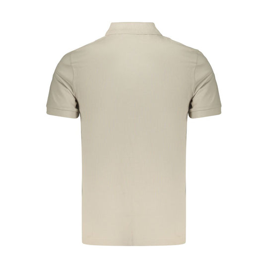 Hugo Boss Beige Cotton Men Polo Shirt