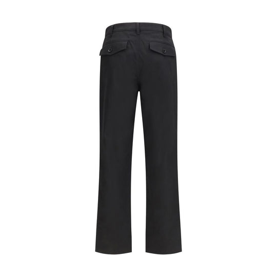Burberry Black Cotton Chino Pants