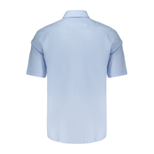 Hugo Boss Azzurro Cotton Men Shirt