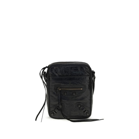 Balenciaga Black Lamb Ovis Aries Aries Shoulder Bag
