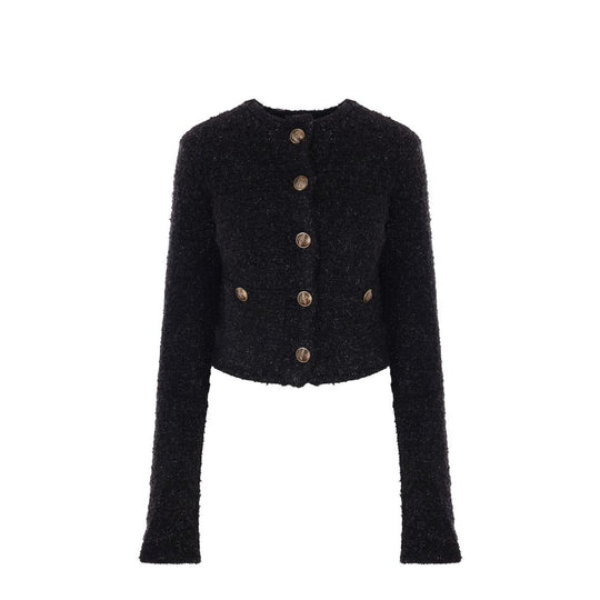 Balenciaga Black Cotton Cardigan