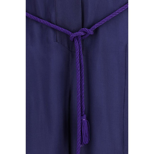 Giorgio Armani Blue Viscose Jumpsuit