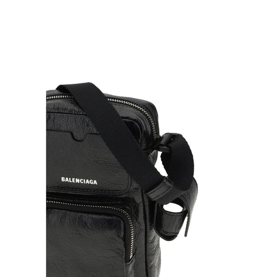 Balenciaga Black Lamb Ovis Aries Aries Shoulder Bag