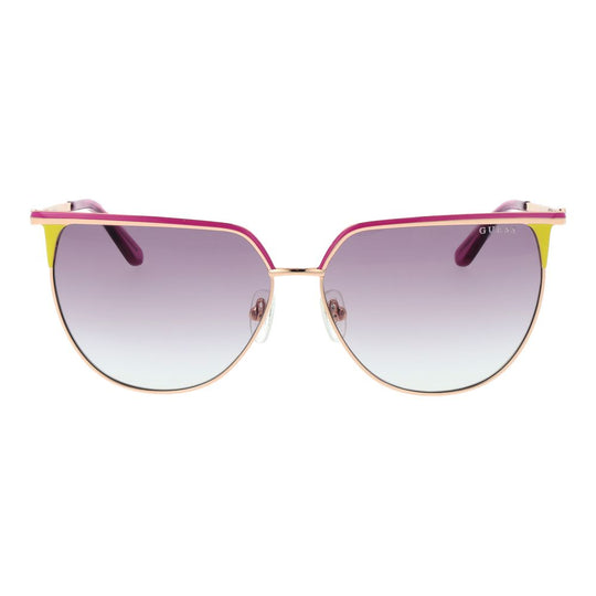 Guess Rose Gold Metal Sunglasses