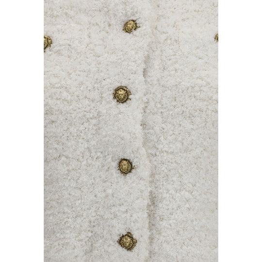 Balmain White Polyamide Cardigan