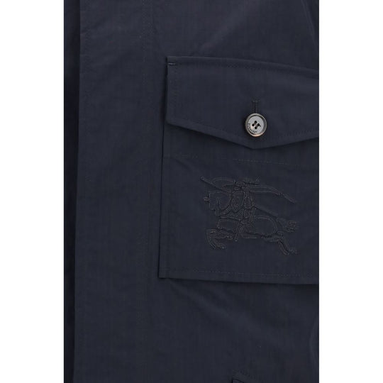 Burberry Blue Polyamide Coat