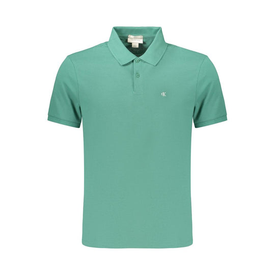 Calvin Klein Verde Cotton Mens Polo
