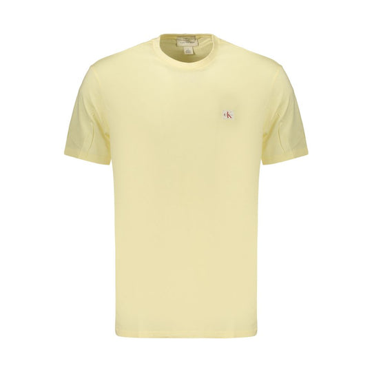 Calvin Klein Yellow Cotton Men's T-Shirt