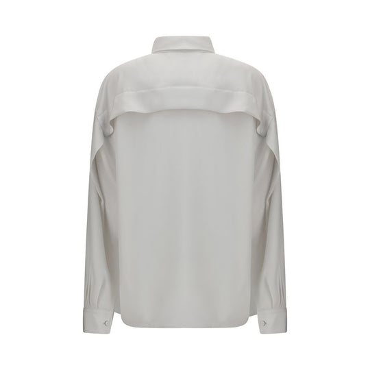 Calvin Klein White Silk Dress Shirt