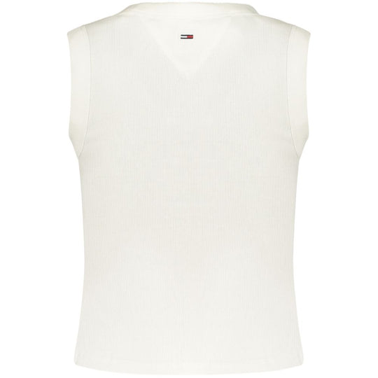 Tommy Hilfiger White Cotton Women's Tank