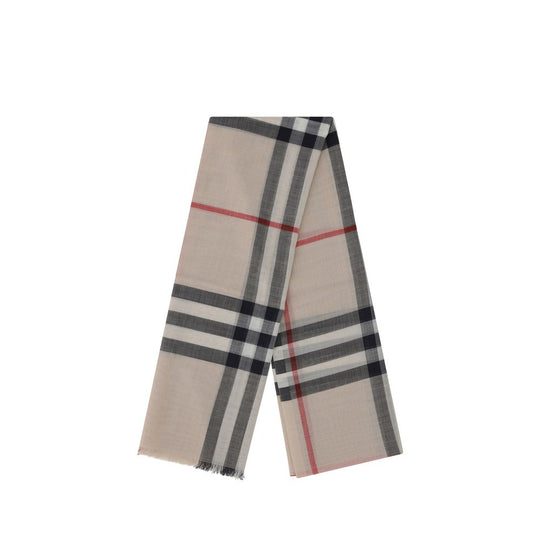 Burberry Beige Wool Oves Aries Scarf