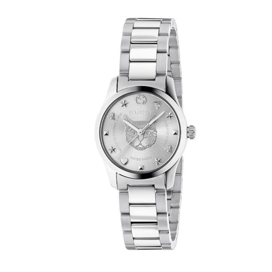 Gucci Gray Stainless Steel Dress Watch