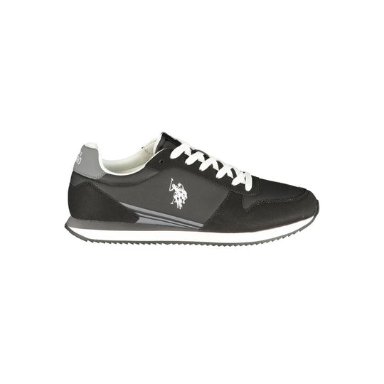U.S. POLO ASSN. Black Polyurethane Men's Sneaker