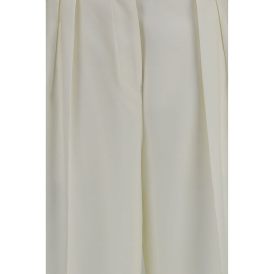 Calvin Klein White Wool Oves Aries Casual Pants