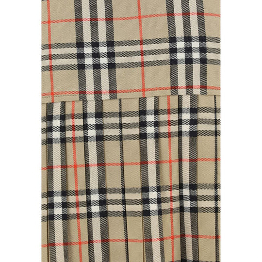 Burberry Beige Wool Oves Aries Mini Skirt