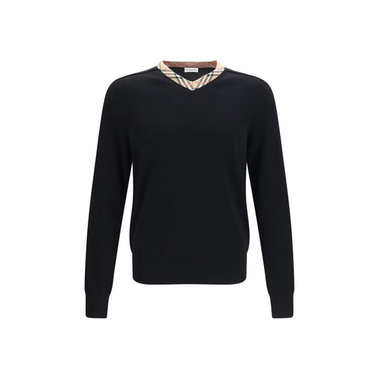 Burberry Black Wool Oves Aries Sweatshirt