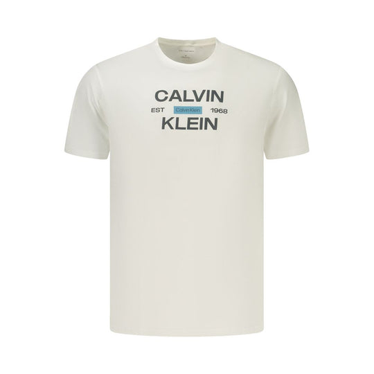 Calvin Klein White Cotton Men's T-Shirt