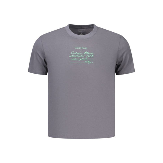Calvin Klein Gray Cotton Men's T-Shirt