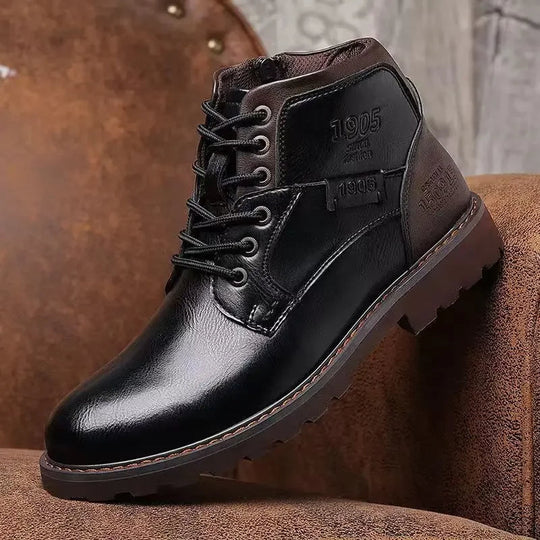 James™ - Zippered Leather Boots