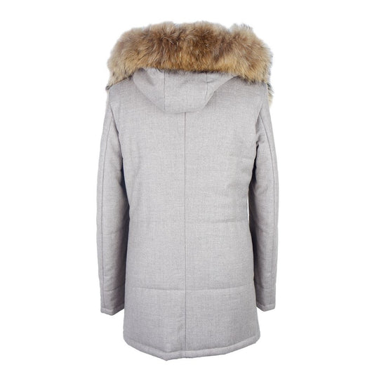Made in Italy Gray Wool Men Jacket