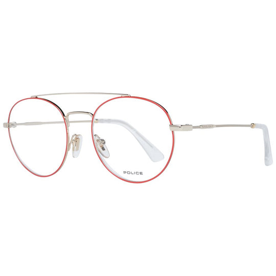 Police Red Men Glasses Frame