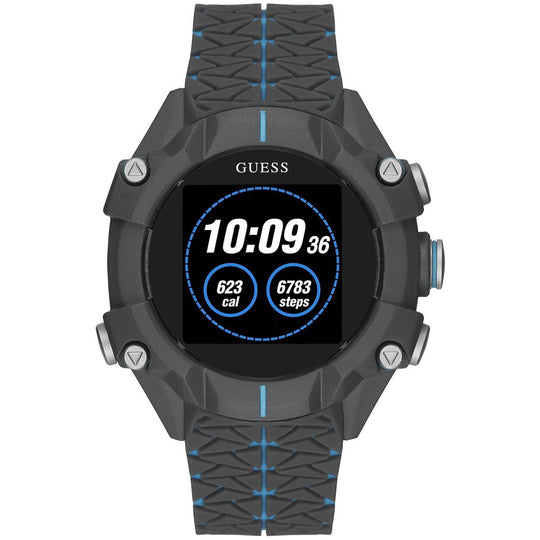 Guess Gray Resin Sport Watch