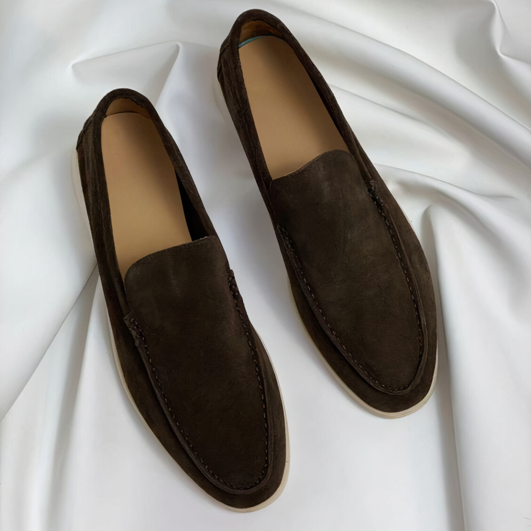 Gio - Vintage men's leather loafers