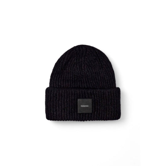 Calvin Klein Black Alpaca Leather Caps Baseball Hat