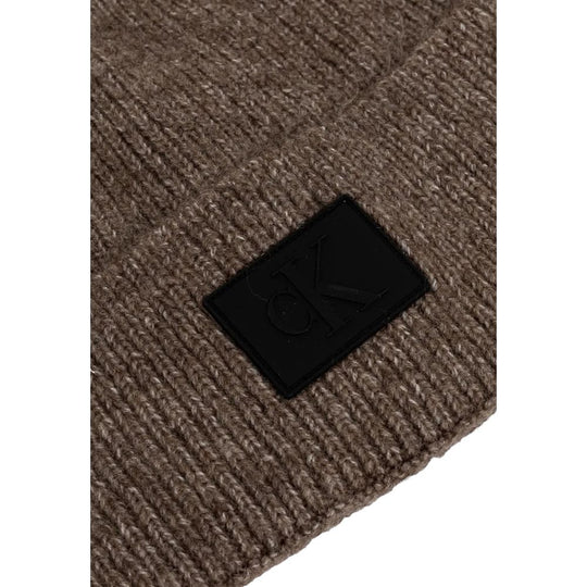 Calvin Klein Jeans Brown Marabou Cap (Baseball Hat)